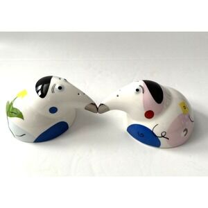 Villcroy & Boch Porcelain Stylized Bird Salt‎ & Pepper Shakers From France